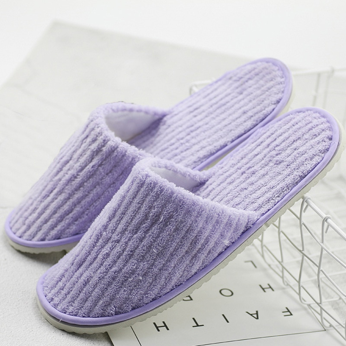 Premium Top Quality Anti Slip Soft And Hot Cotton Slippers For Men and Women , Cotton Cloth Spa Slippers for Girls , Women , Men, Floor, Room SPA, indoor in Multi Color