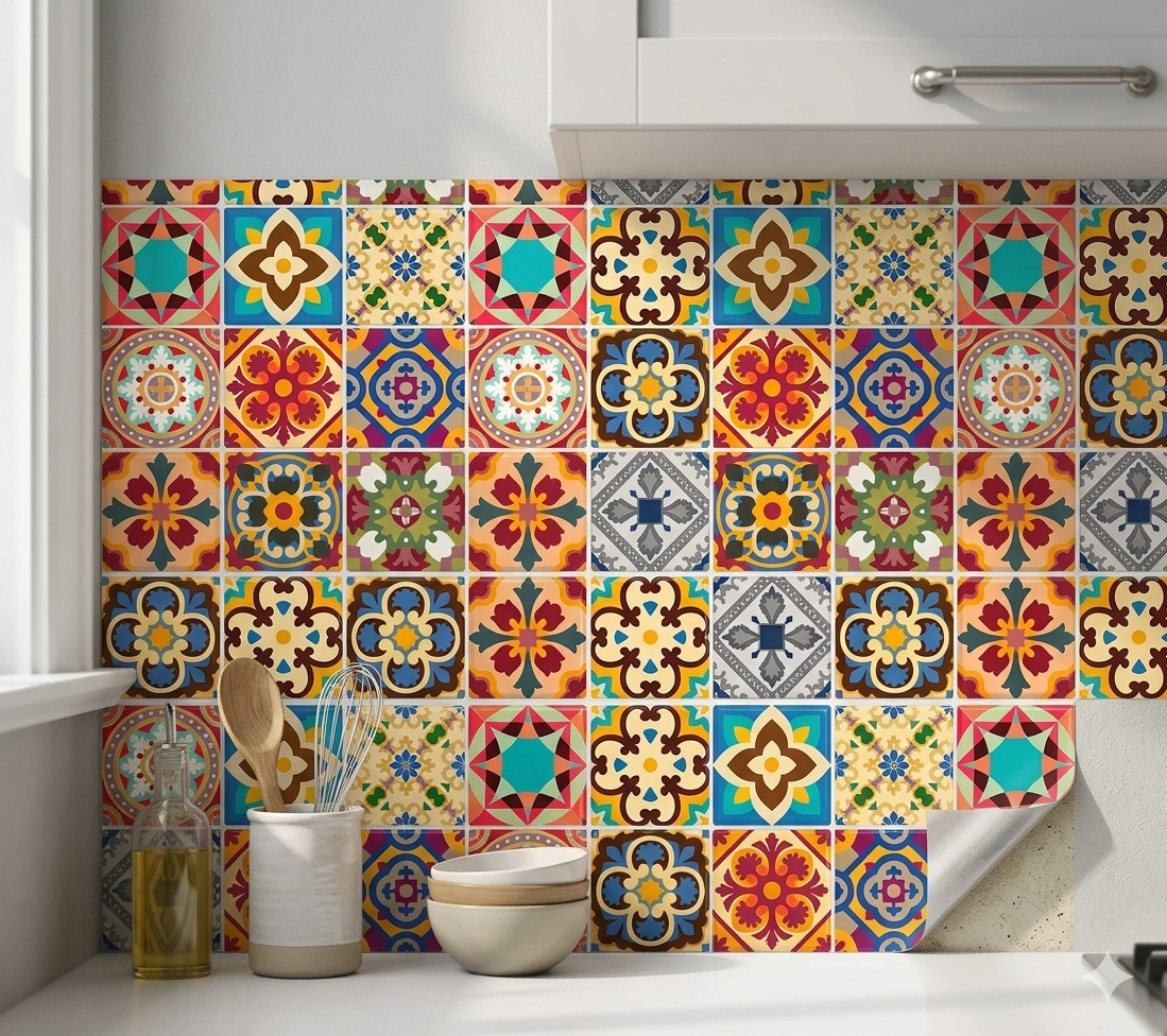 Premium Wall Tile Stickers Waterproof Peel Stick 3D Decorative