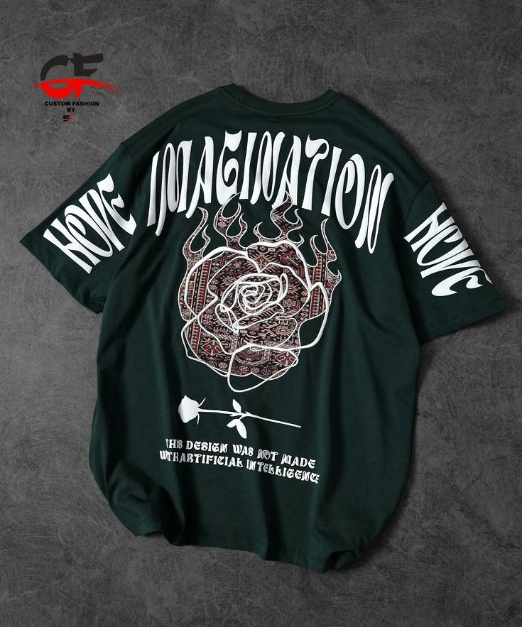 New stylish imagination printed osm drop shoulder tshirt for men soft and comfortable febric