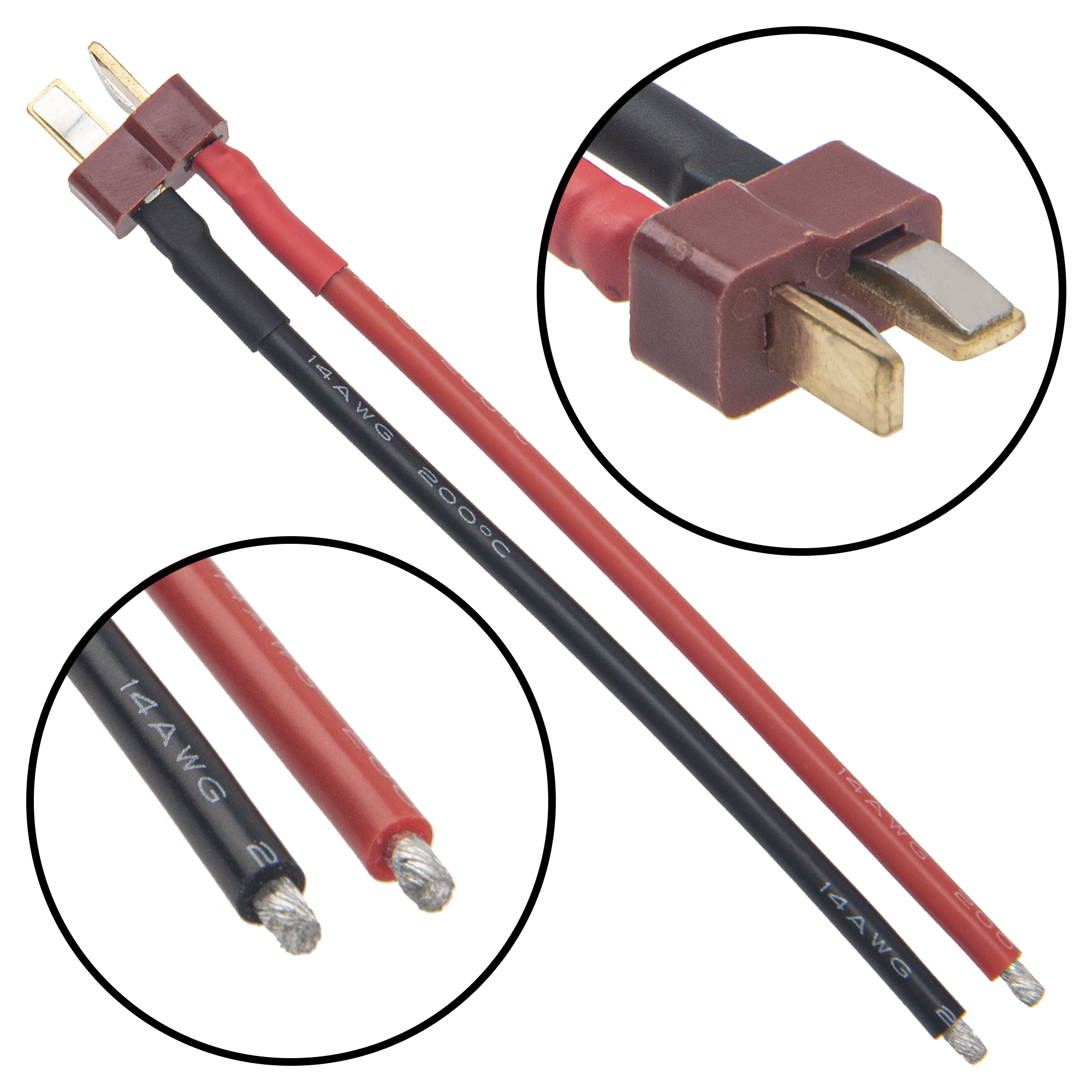 TRX Tamiya T plug JST EC5 EC3 XT60 XT90 HXT4.0 Male / Female Connector ...