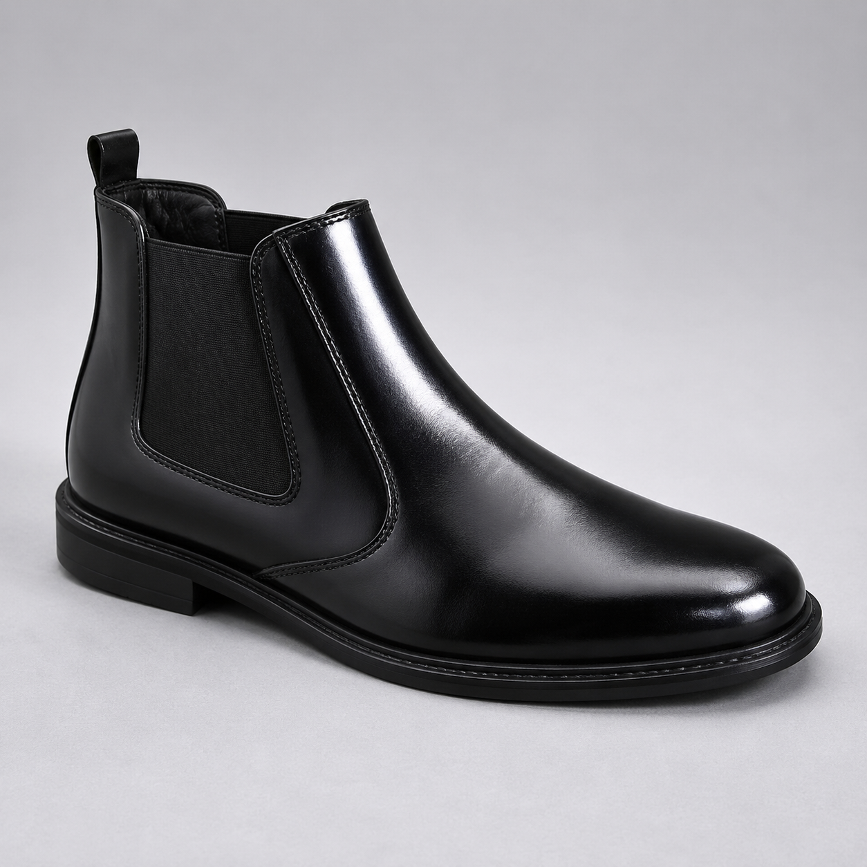 Smart Shoes Men's Chelsea Boots Formal Ankle Boots Brown Leather Slip On Office Casual Shoes