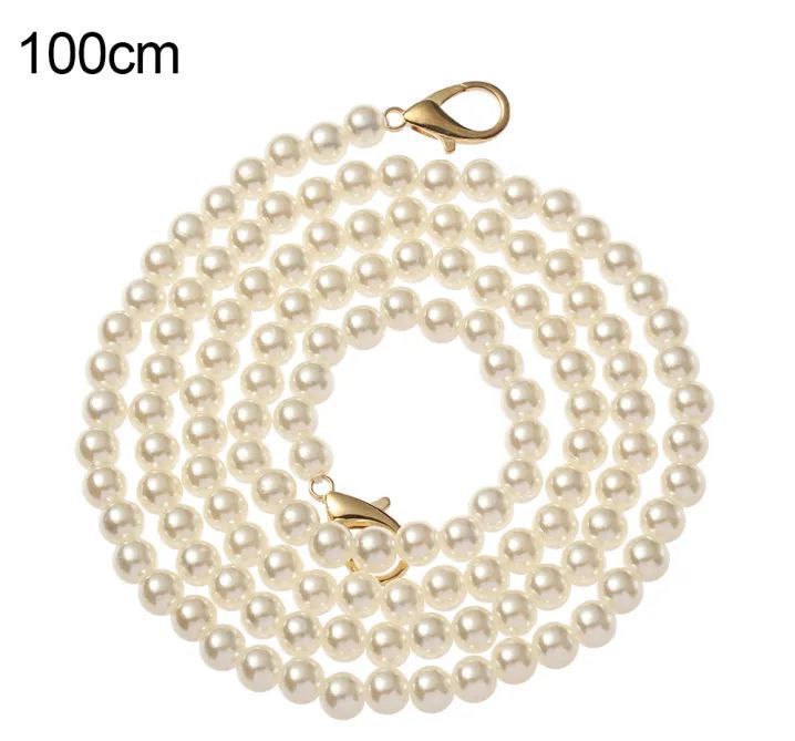 Handbag Replacement Big Pearls Chain Shoulder Bag Strap DIY Purse Chains Handles New Bag Accessories