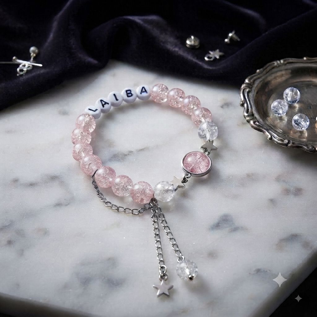 Luxury Handcrafted princess star charms Bracelet,Elegant Minimalist Jewelry for Women & Girls,Aesthetic korean Jewelry,Party Wear Bracelet,Charm Bracelet,Handcrafted adjustable Bracelet for Girls,Galaxy Bracelet,Trending Accessories,Gift for minimalists,