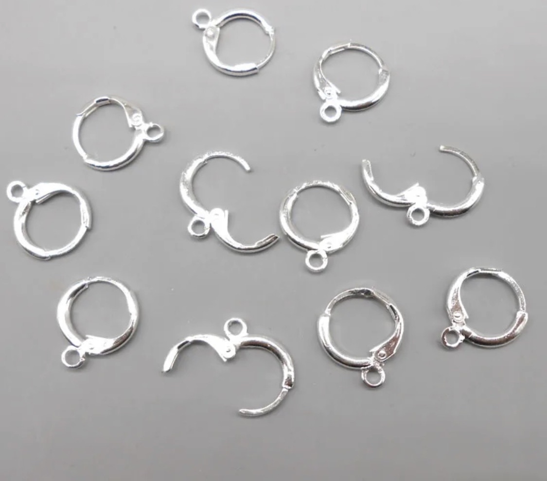 10Pcs and 20Pcs Stainless Steel French Earring Hook Earwire DIY Earrings Clasp Fitting Base for Jewellery Making Diy Accessories and Others