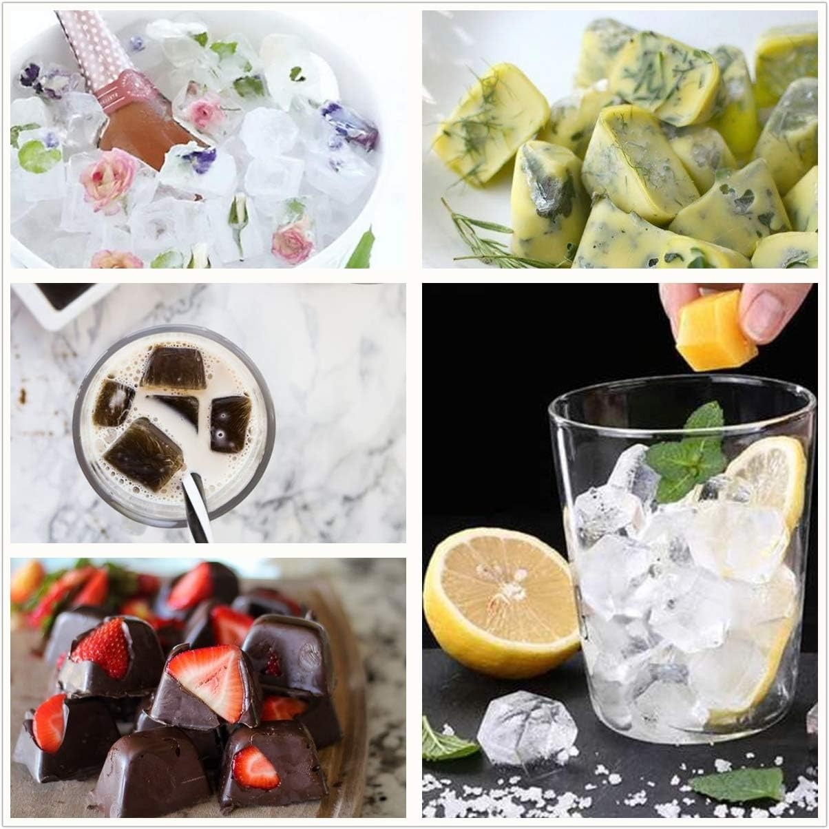 37-Cavity Silicone Honeycomb Ice Cube Tray with Lid - photo 7