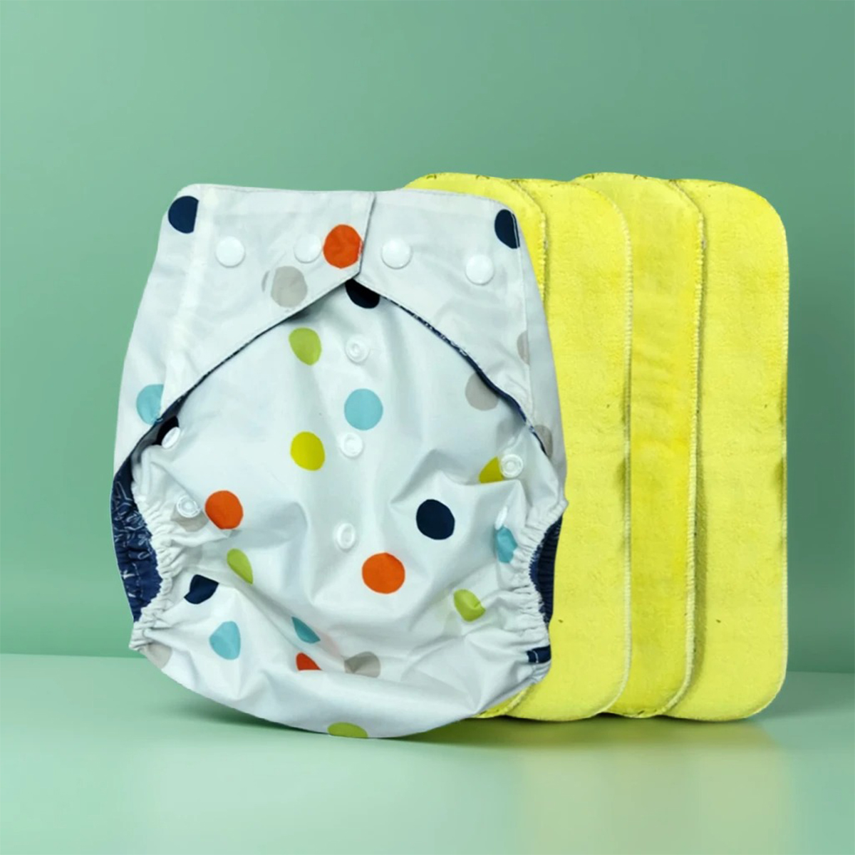 Zeri & Meri Store Baby Washable Diapers 3 Size 0- 7 years and also available Inner Baby Girls and Boys (RENDOM COLOR)