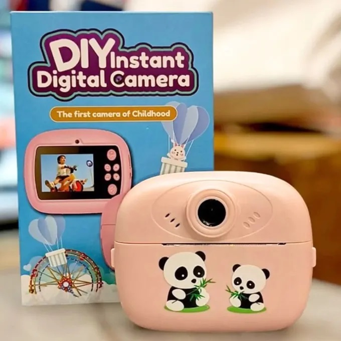Smart Digital Dual Lens Instant Print Camera for Kids | 1080P Video Recorder & Selfie Camera with Thermal Printer | 2.4" IPS Screen | Mini Portable Camera with Games | Birthday Gift for Girls & Boys | Children’s Digital Camera Toy