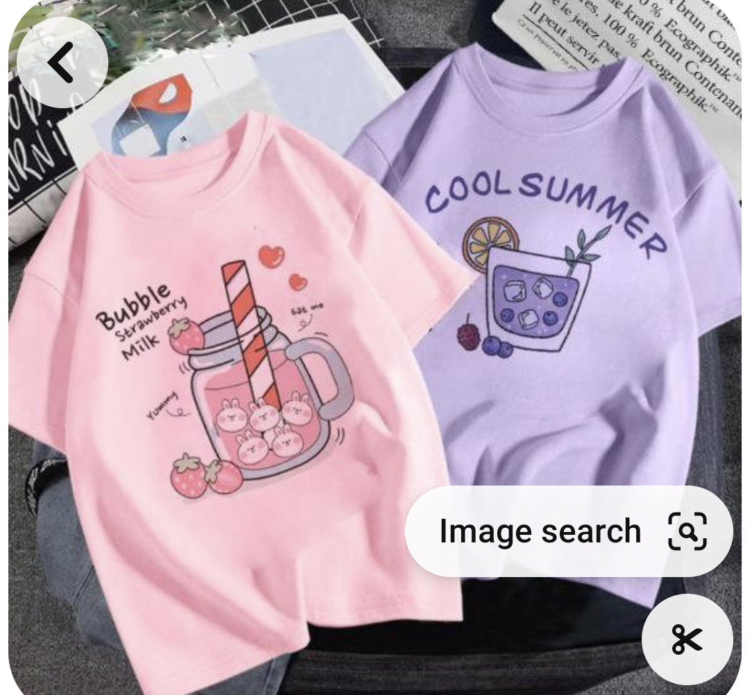 pack of 2 Half Selive Fashion T Shirts For Girls