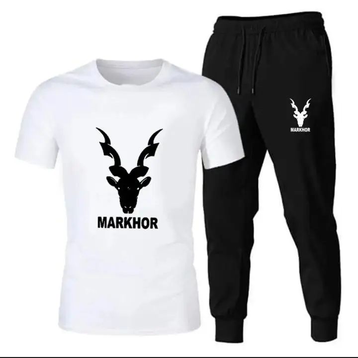 TRACKSUIT - NEW MARKHOR PRINTED T-SHIRT & TROUSER FOR BOYS & MEN