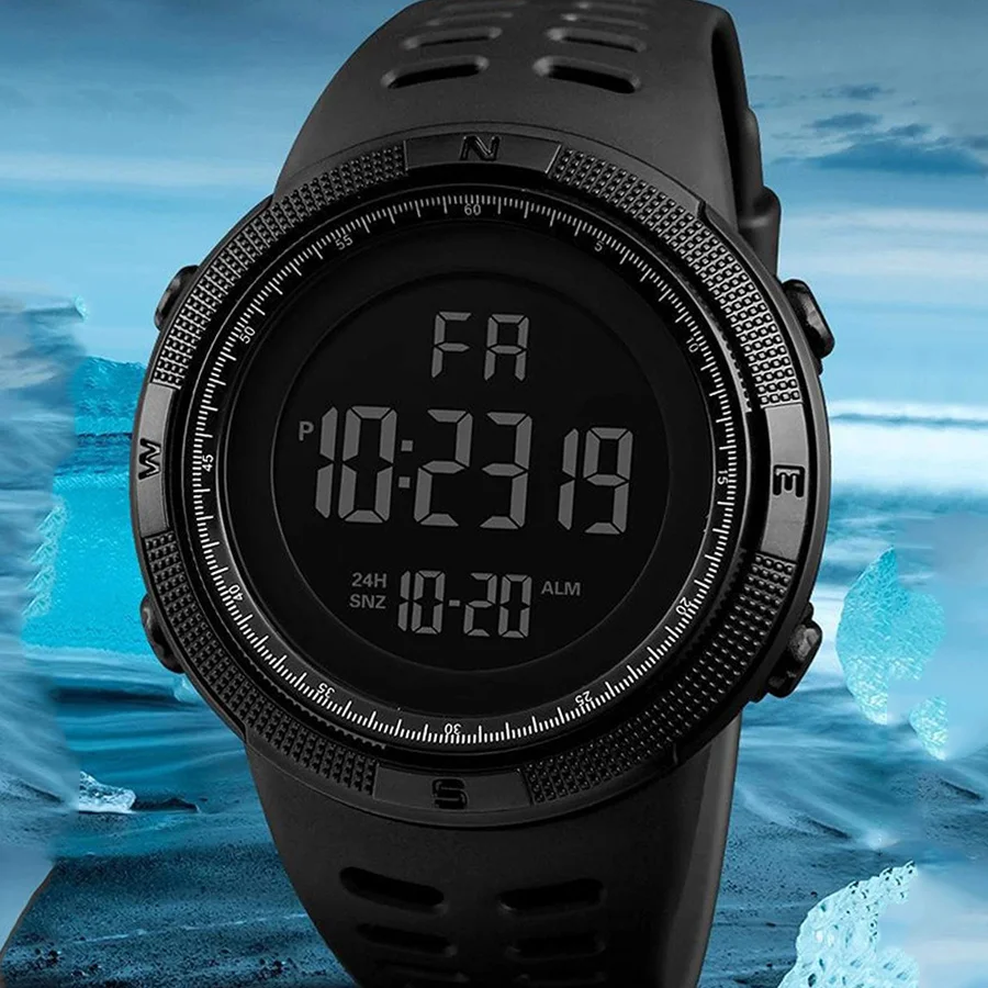 Electronic Watch For Men's  Sports Watches Luminous Multifunction LED Digital Wristwatch for Man Kids Boy Student Teen