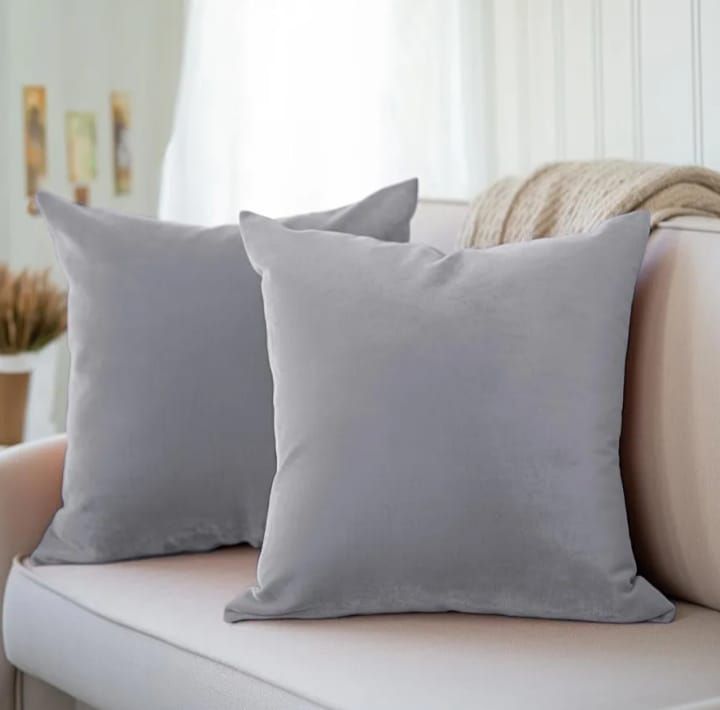 Plain Velvet Cushion Cover  Size 18 by 18 Inche's By Choice Now