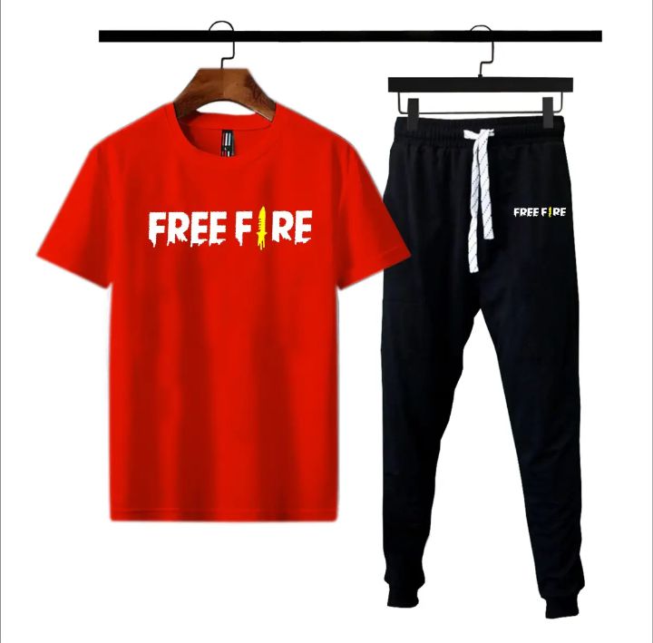 New Printed Tshirt + Trouser For Boys & Men - Summer Wear Tracksuit For Men & Boys