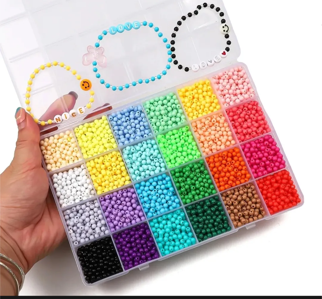 Seed Beads 3mm Multicolor 10,000 + Beads – 24 Colors Seed Beads Used in  Jewelry Making and Some craft items