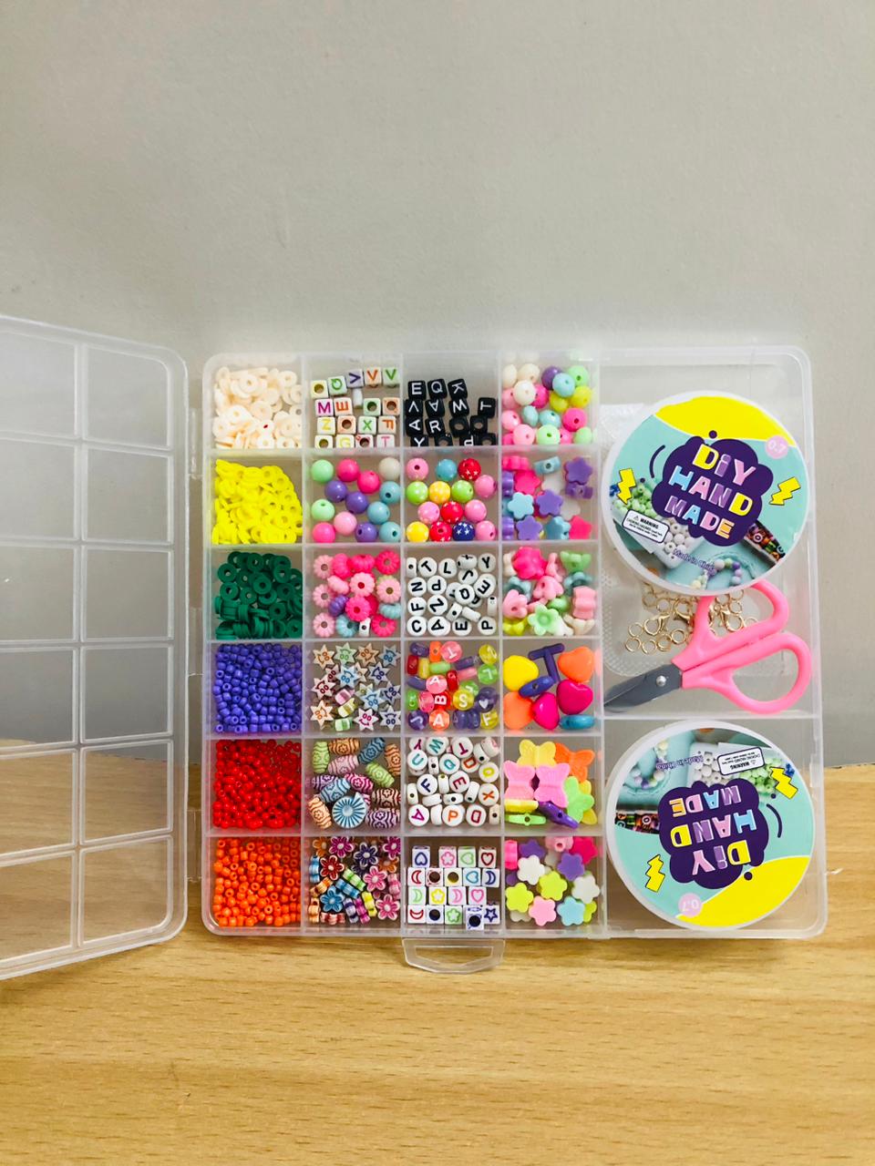 DIY Multi Beads Boxes/Bead Box with Elastic Thread tag