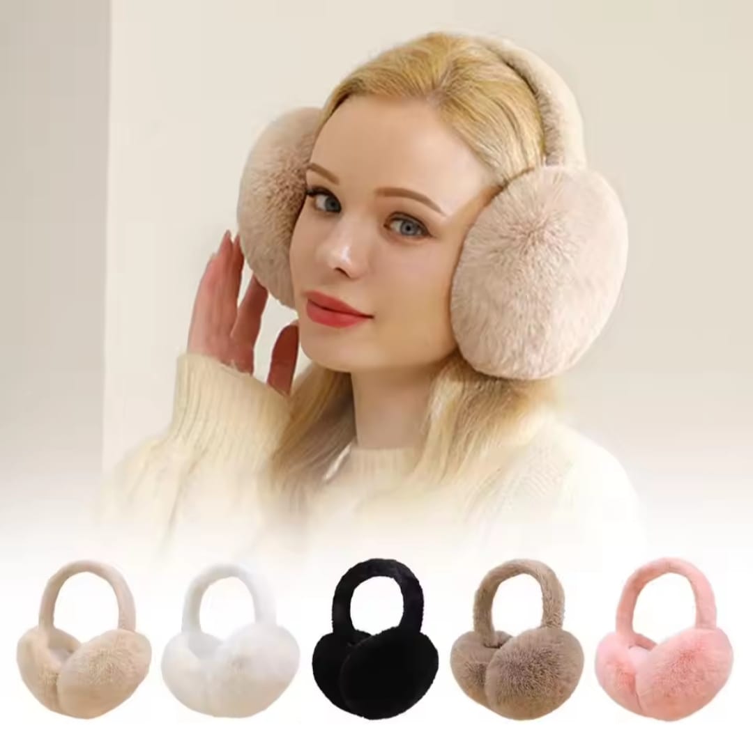 Fashion Soft Faux Fur Ear Warmer Winter Earmuffs For Women Men Solid Color Earflap Outdoor Cold Protection Ear-Muffs Ear Cover