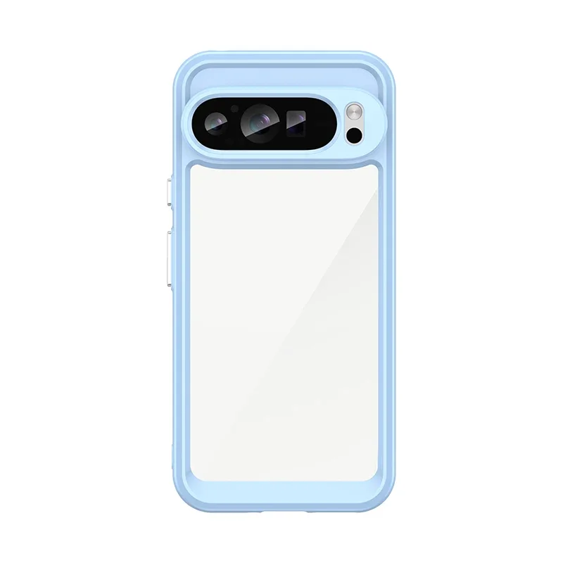 Luxury Acrylic Phone Case for Google Pixel 9 8 7 Pro XL 8A 7A 6A Full Protection Transparent Back Plate Drop Protection Cover