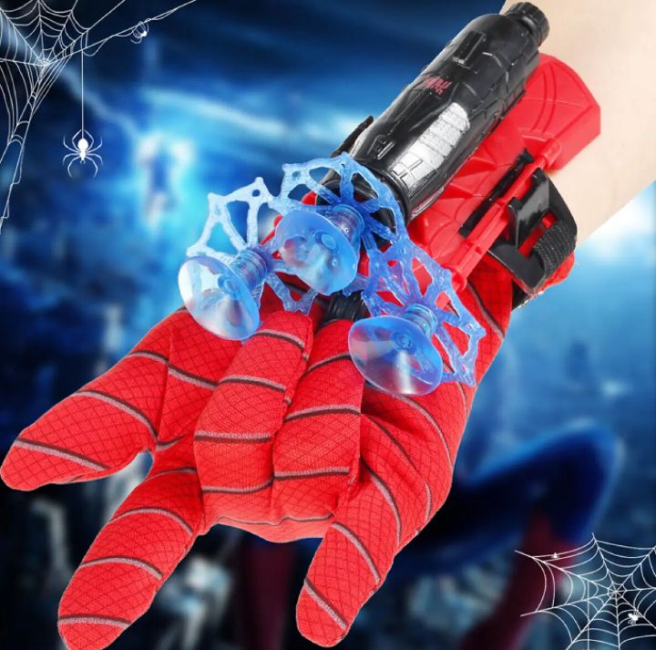 web blaster suction toy for kids with web and darts