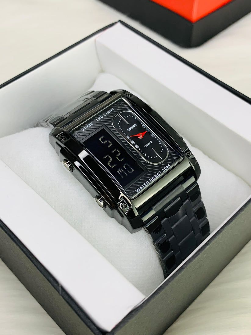 Dual Time Unique Design Watch SKM 1868