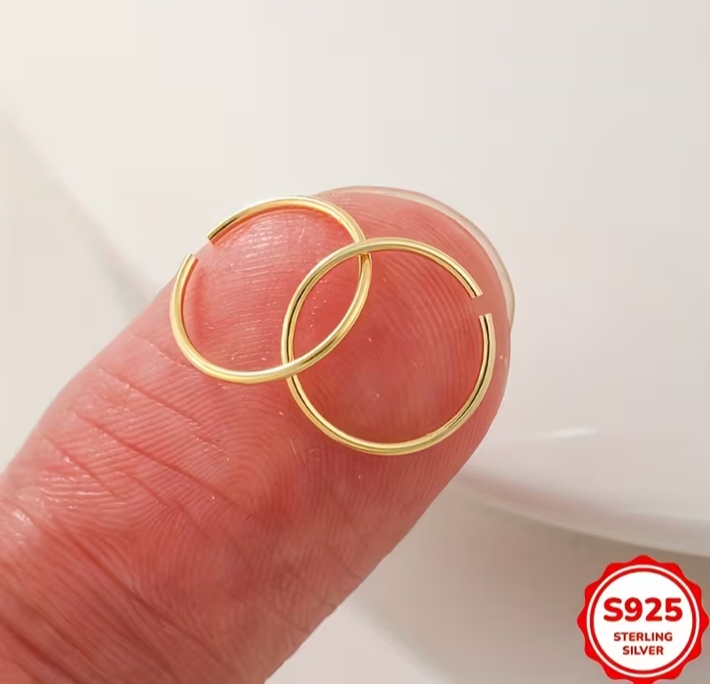 20pcs Titanium Non-Piercing Fake Ear, Nose & Lip Rings