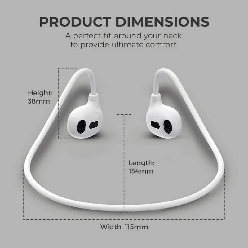 Pro Air Neck Hanging Wireless Earphone Neckband Headset_Best For Running, Gym, Driving, Cycling_Smoth Sourouned 9D Stereo Sound l_Touch Sensor_Unique Design