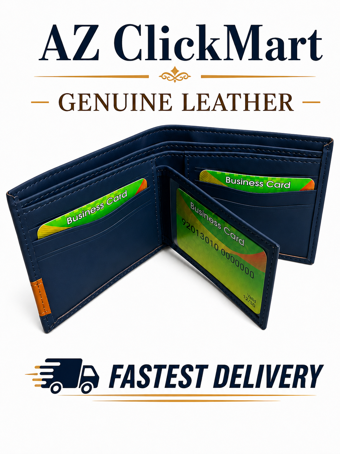 100℅ Genuine Leather Wallet For Men Bi Fold RFID Wallet Mens Leather Wallet
