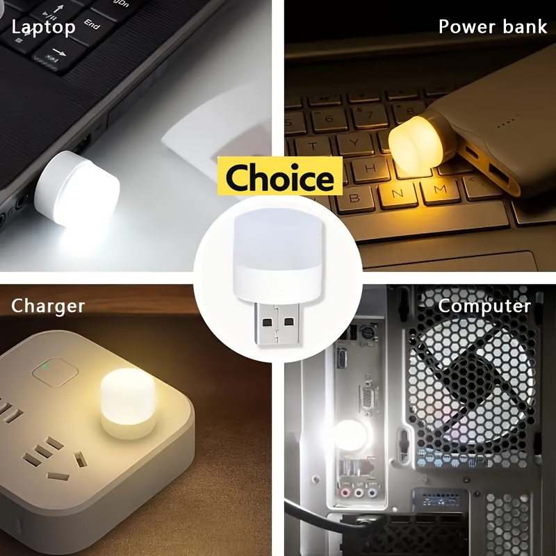 USB LED Night Bulb | Night Bulb | LED Night Light | USB Light | USB Bulb | Night Light | Universal for Laptops, Power banks, Mobile Chargers & Other USB supported port (Pack of 1 & 2)