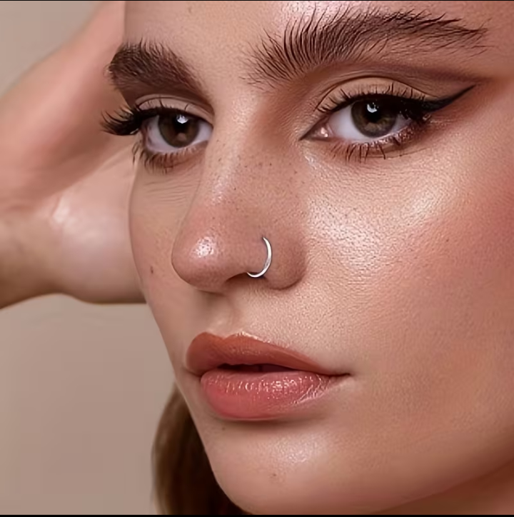 20pcs Titanium Non-Piercing Fake Ear, Nose & Lip Rings