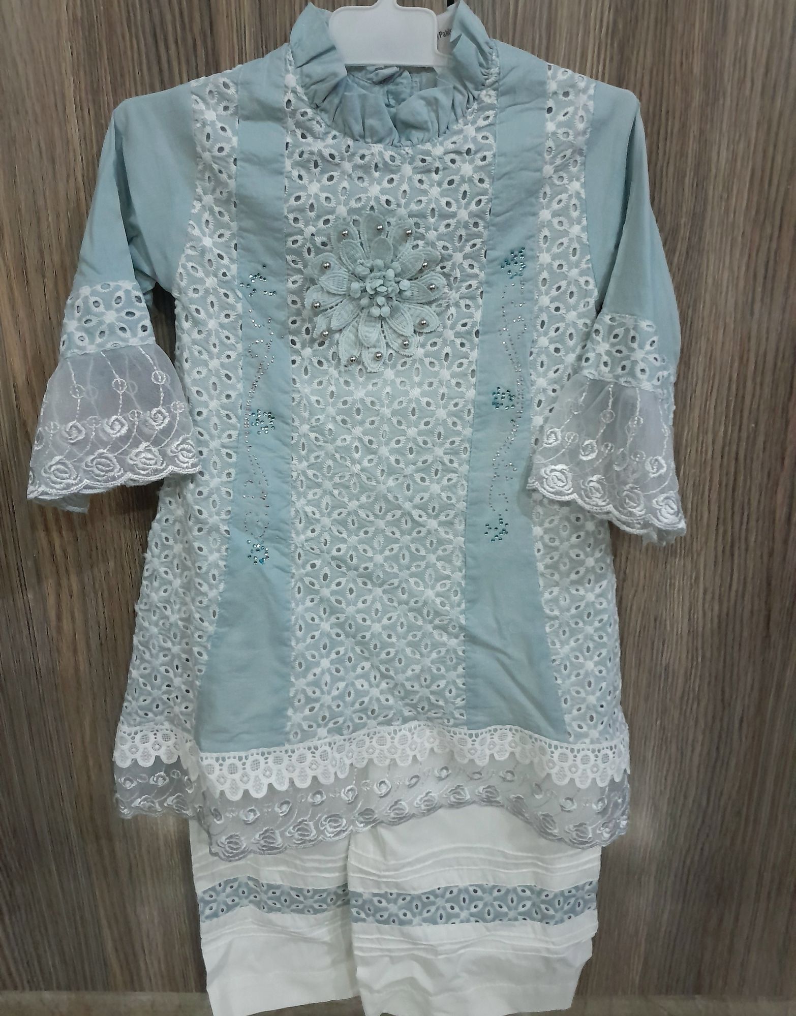 Embroided fancy cotton dress for kids/ girls ( 3-12yr)