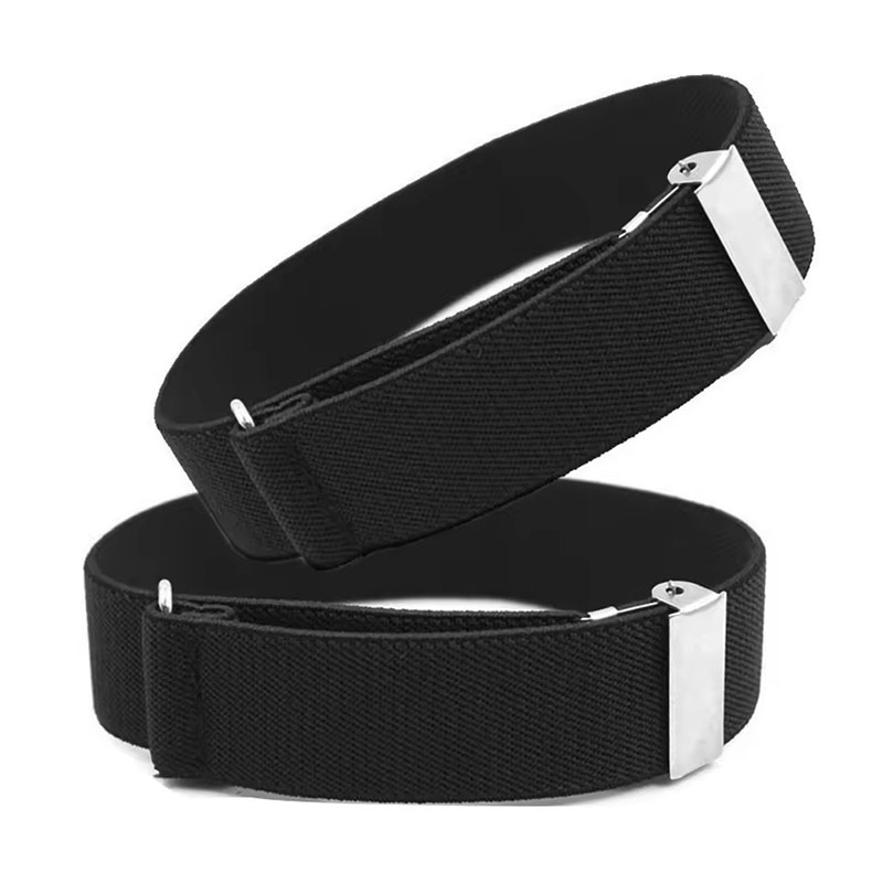 HOT 2Pcs Adjustable Shirt Sleeve Garters Elastic Non-Slip Armband Sleeve Holders Fashion Arm Cuffs Bands for Men Women Daily Use