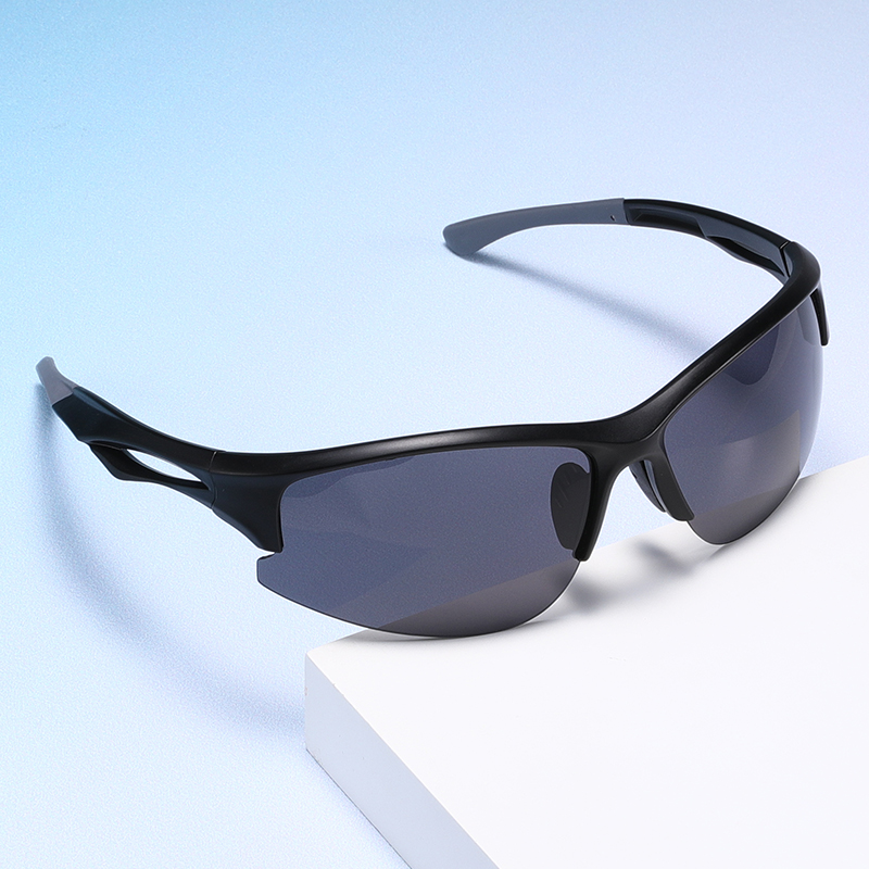 Professional Semi-Rimless Sports Sunglasses for Men Women, UV Protection Sun Glasses Ideal for Cycling, Running, Fishing & Drivi
