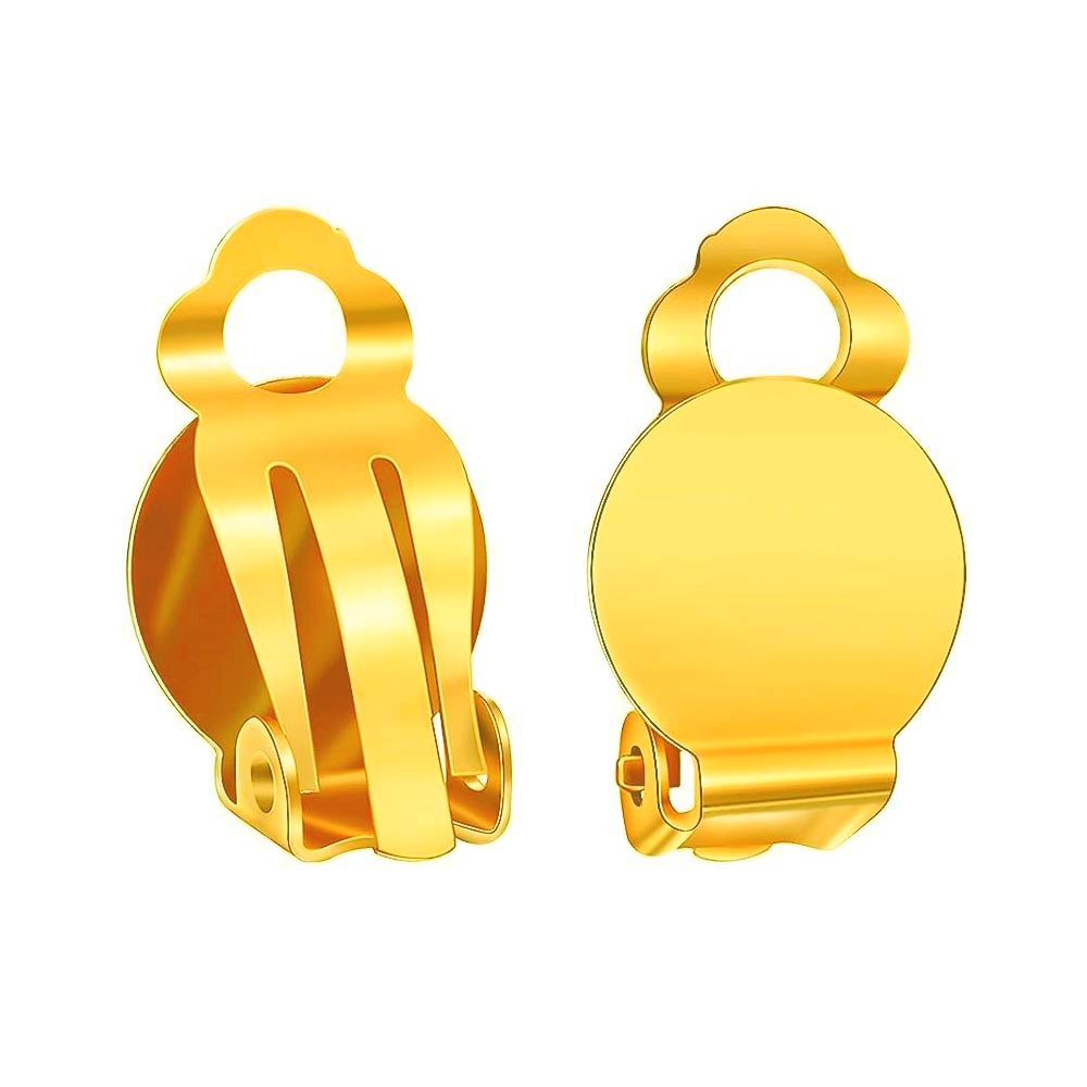 50pcs Earring Clip Backs Converters Pierced Clip-on Earring Converter Components Findings for DIY None Pierced Ears Jewelry
