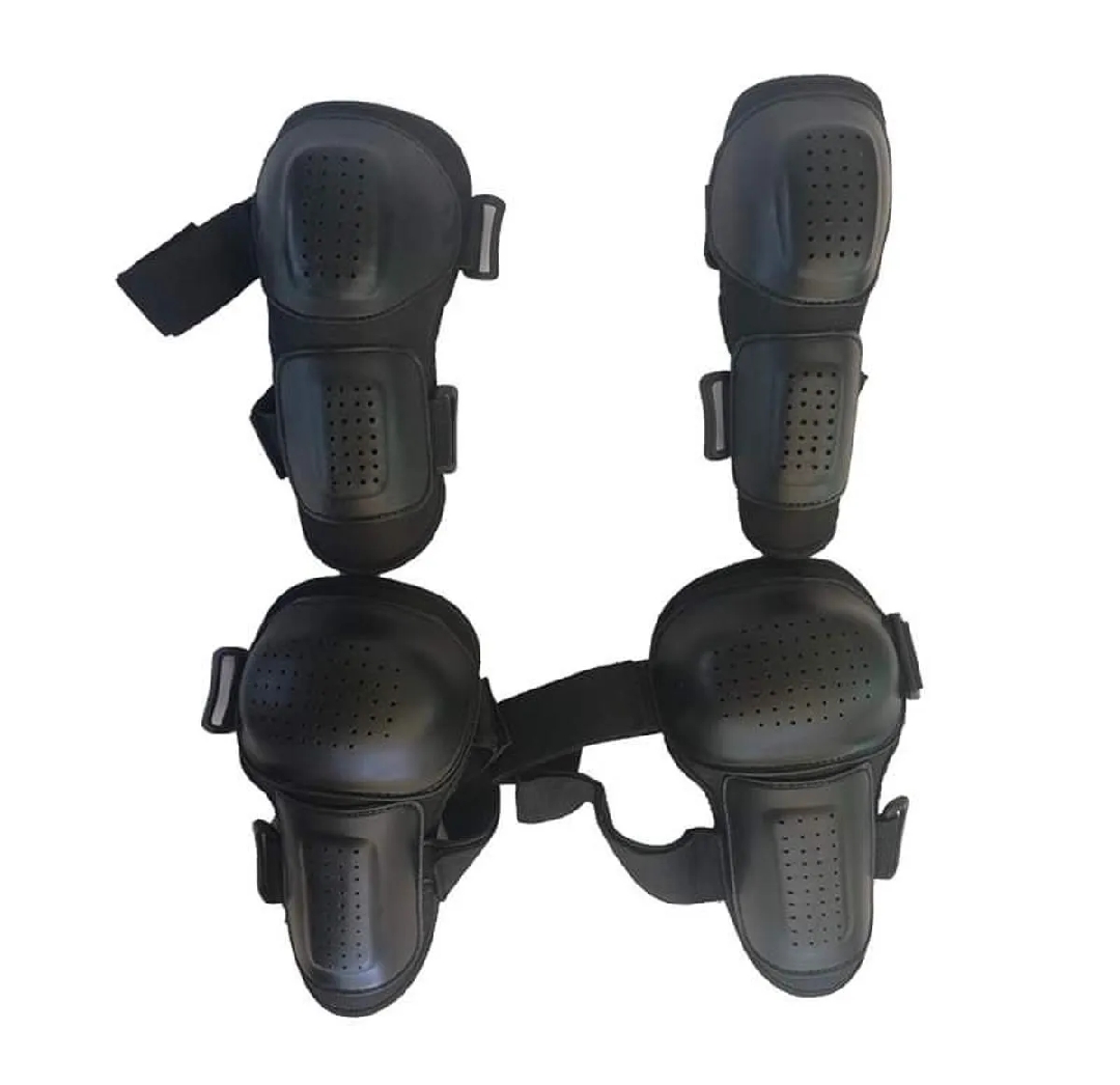 High-Quality Motorcycle Knee & Shin elbow Guards Protective Gear Set for Riding bike Safety - New knee pad