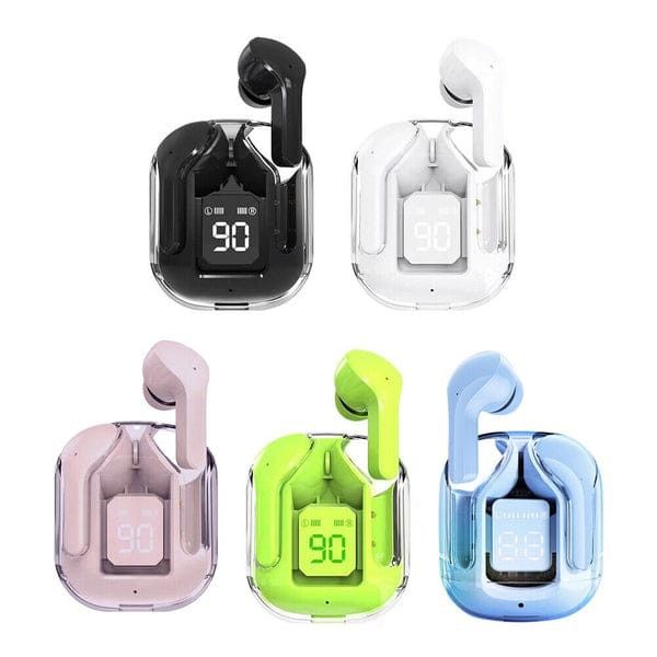 M10/M19/M25/X55/895B/M90/Air 31 TWS Wireless Bluetooth Earbuds - ENC Noise Cancellation, LED Display, Touch Control, Gaming Mode, Waterproof Headphones with Charging Case Compatible for Android & All Devices