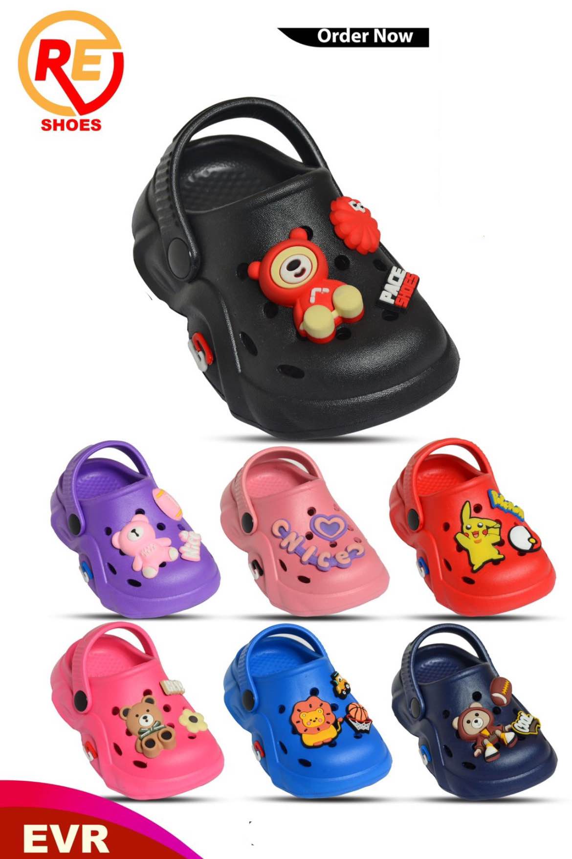 Kids Crocs Slippers Unisex Children's Footwear Soft Comfortable Slip-On Home Shoes in Assorted Colors