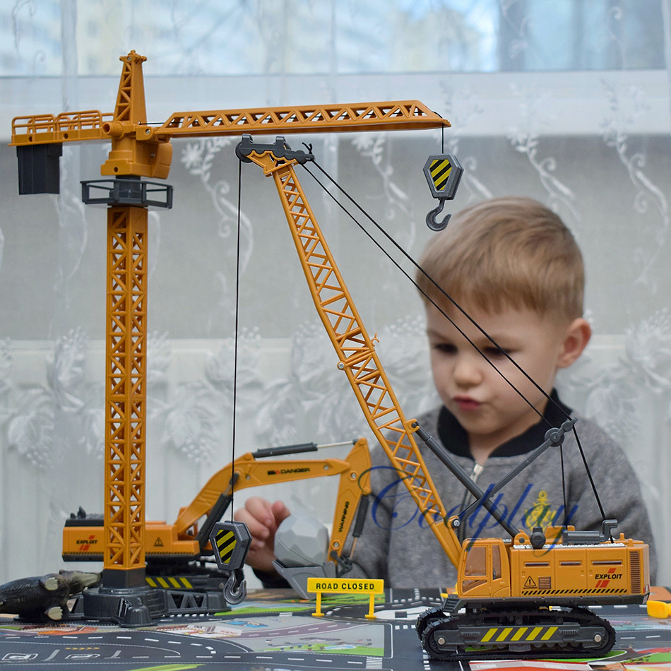 9 Styles Alloy Engineering Diecast Truck Toy Car Classic Construction Model Vehicle Loader Tractor Excavator Toys for Boys 