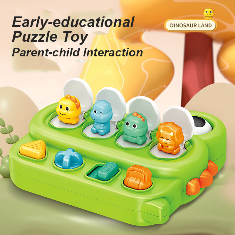 Baby Pop Up Toy Interactive Popup Dinosaur Early Education Button