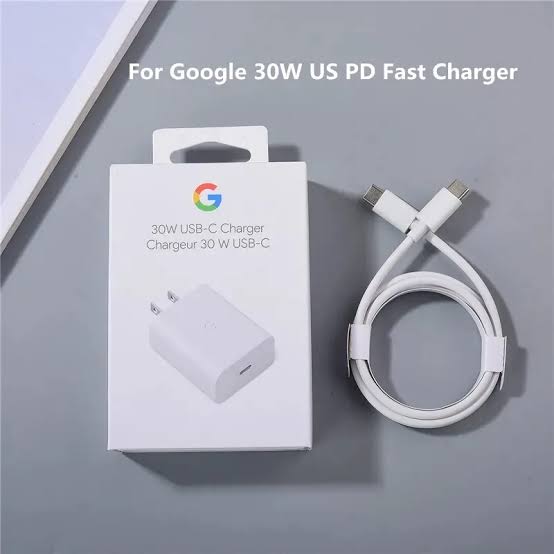Google 30W USB Type-C Charger Adapter, Fast Charging for Pixel 8/7/6/5 Pro 7A/6A Rapid Support