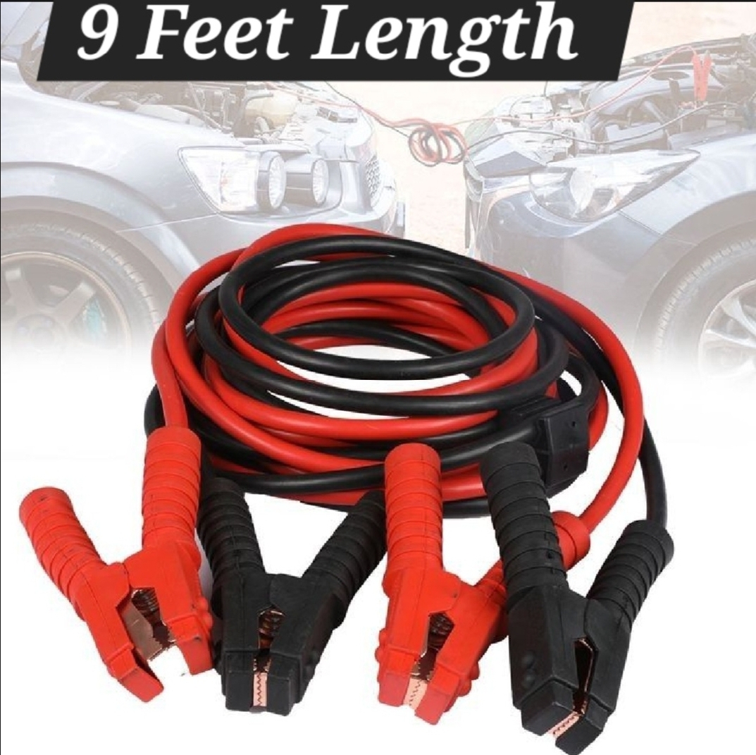Car Battery Booster Cable - 9 feet High quality Jump Start Car Cable Heavy Duty Booster