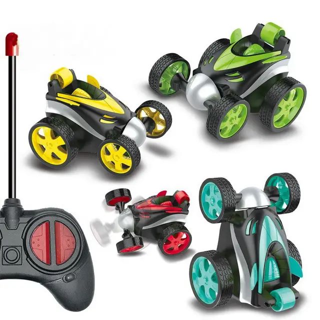 Children electric remote control stunt car 360 degree rotation car toy