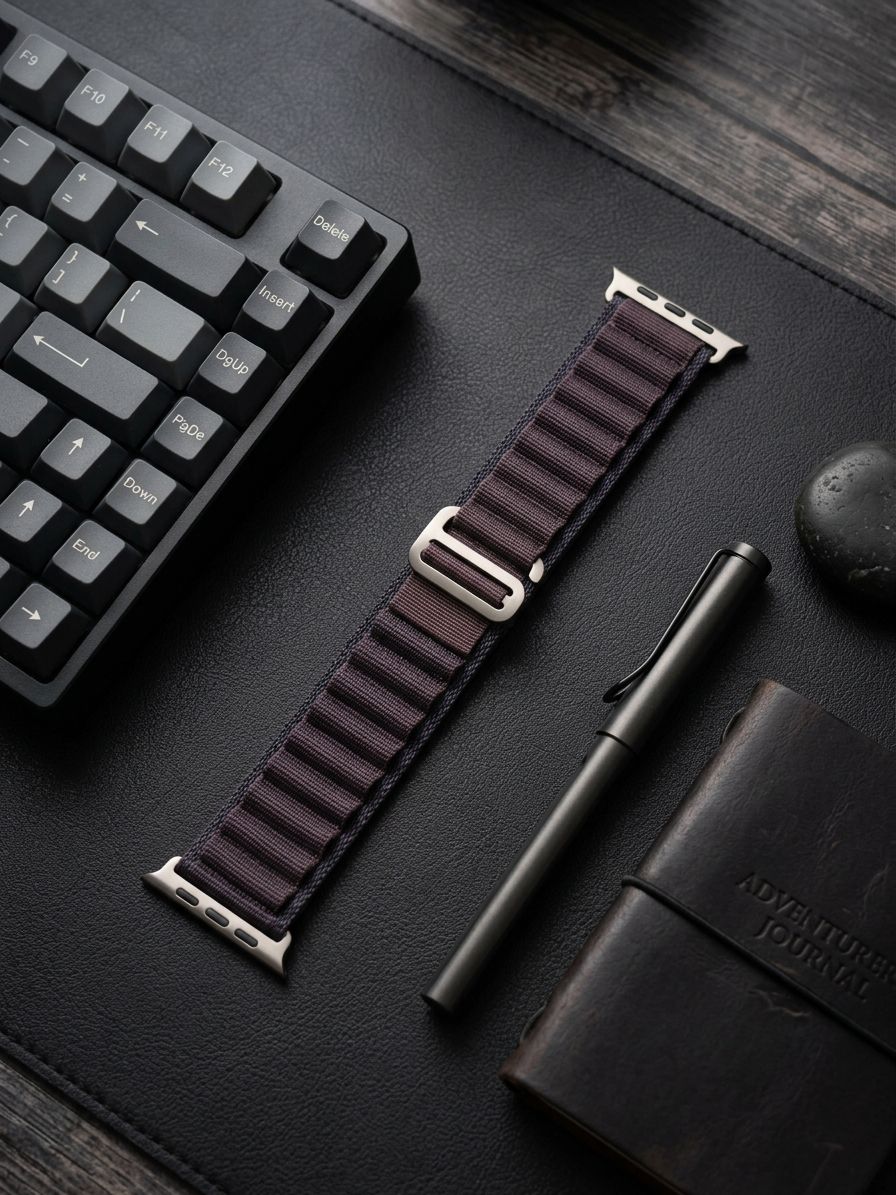 Premium Alpine Loop Smart Watch Strap 42mm to 49mm – Adjustable Nylon Sports Wrist Band for Daily Wear & Outdoor Activities