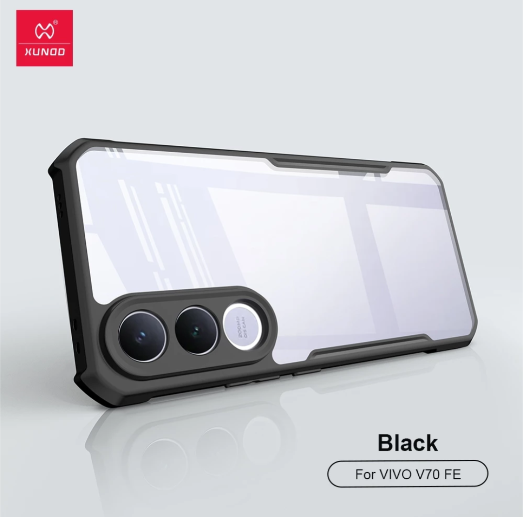 Vivo V70 FE Case Crystal Clear Case Xundd Slim Anti Scratch TPU Shockproof Protective Phone Cover