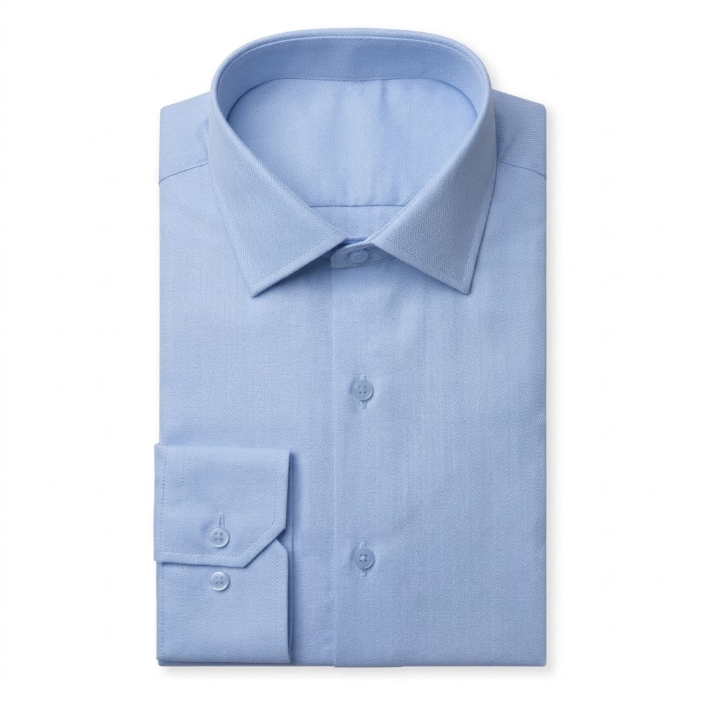 Dress Shirt for Men Classic Fabric Formal Casual Shirt Self Textured All Season