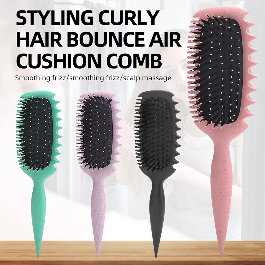 Curl Defining Brush Curl Hair Define Styling Brush for Combing and Shaping Women's Curls to Reduce Pulling