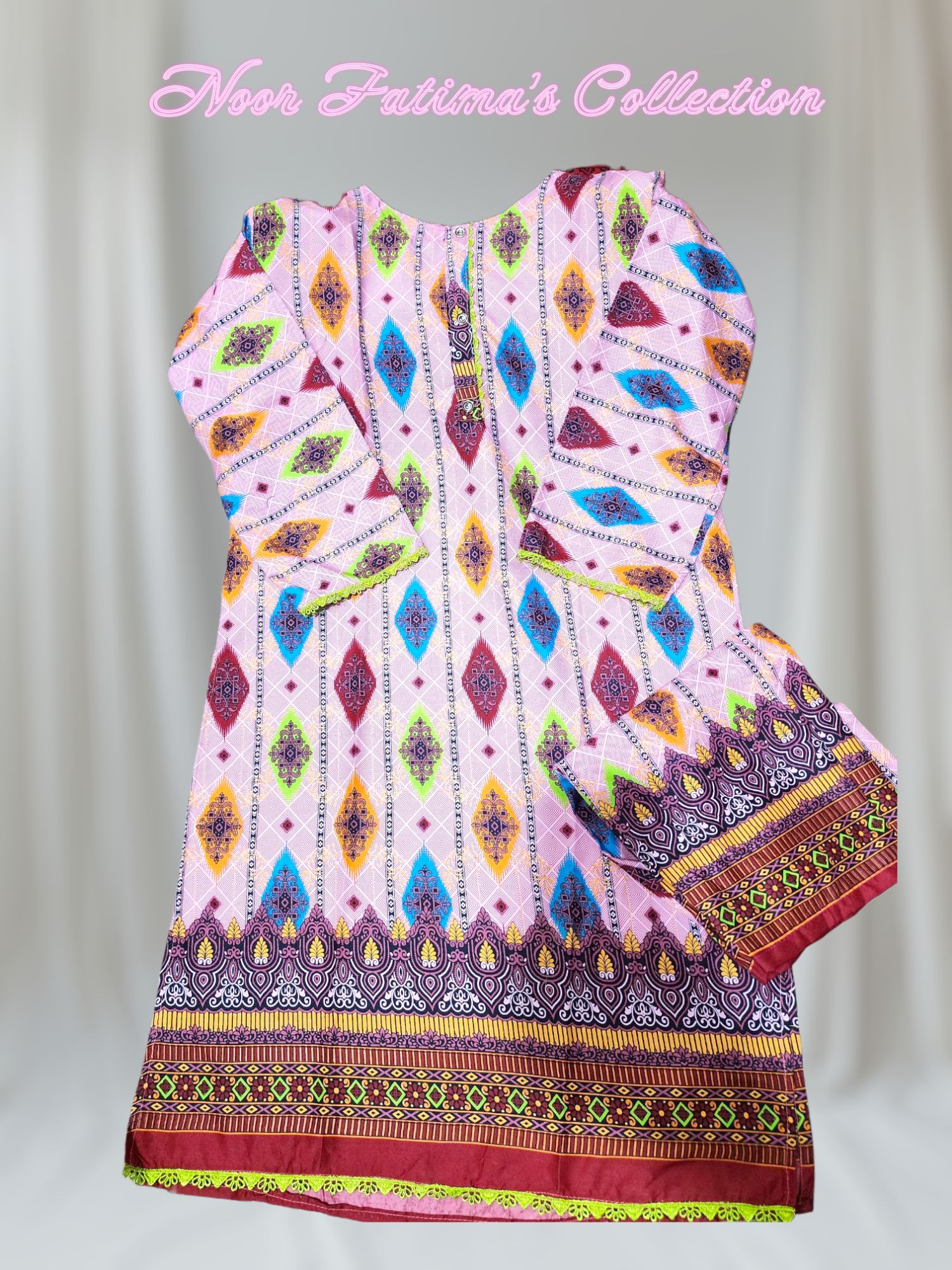 Dress for girls  - Girls Dress  -  Dresses for women  - Clothes for Girls  -  Night Dress for Girls - Stitched Dresses for Women - Lawn Cotton -  Kurti trouser