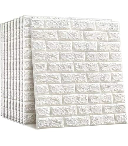 3D Brick Wall Stickers | Self Adhesive Peel & Stick Wallpaper Sheets | Waterproof Foam Wall Panels | Home Decor for Bedroom, Living Room, Office price in Pakistan