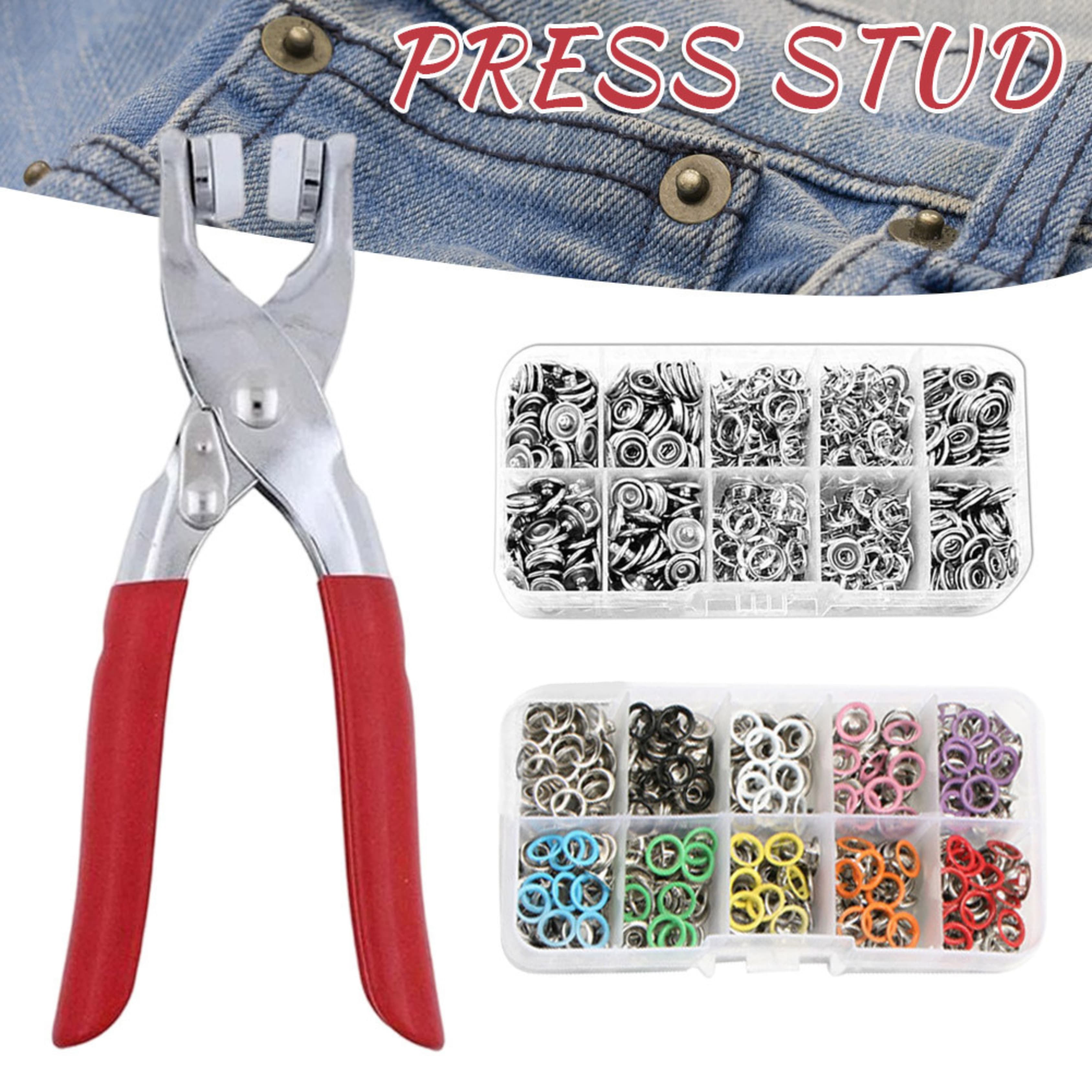 Multi-Color Snap Fasteners for Sewing | 9.5mm Pen Prong Button Kit for Clothes, Bags & Crafts Nickel-Free Snap Buttons for Jeans & Baby Clothes Snap Button Set for Clothes 9.5mm
