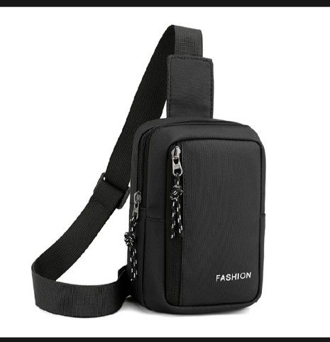 Casual Men Crossbody Bags Nylon Casual Shoulder Bags Boy Messenger Bags Purse Phone Men's Chest Pack for Travel