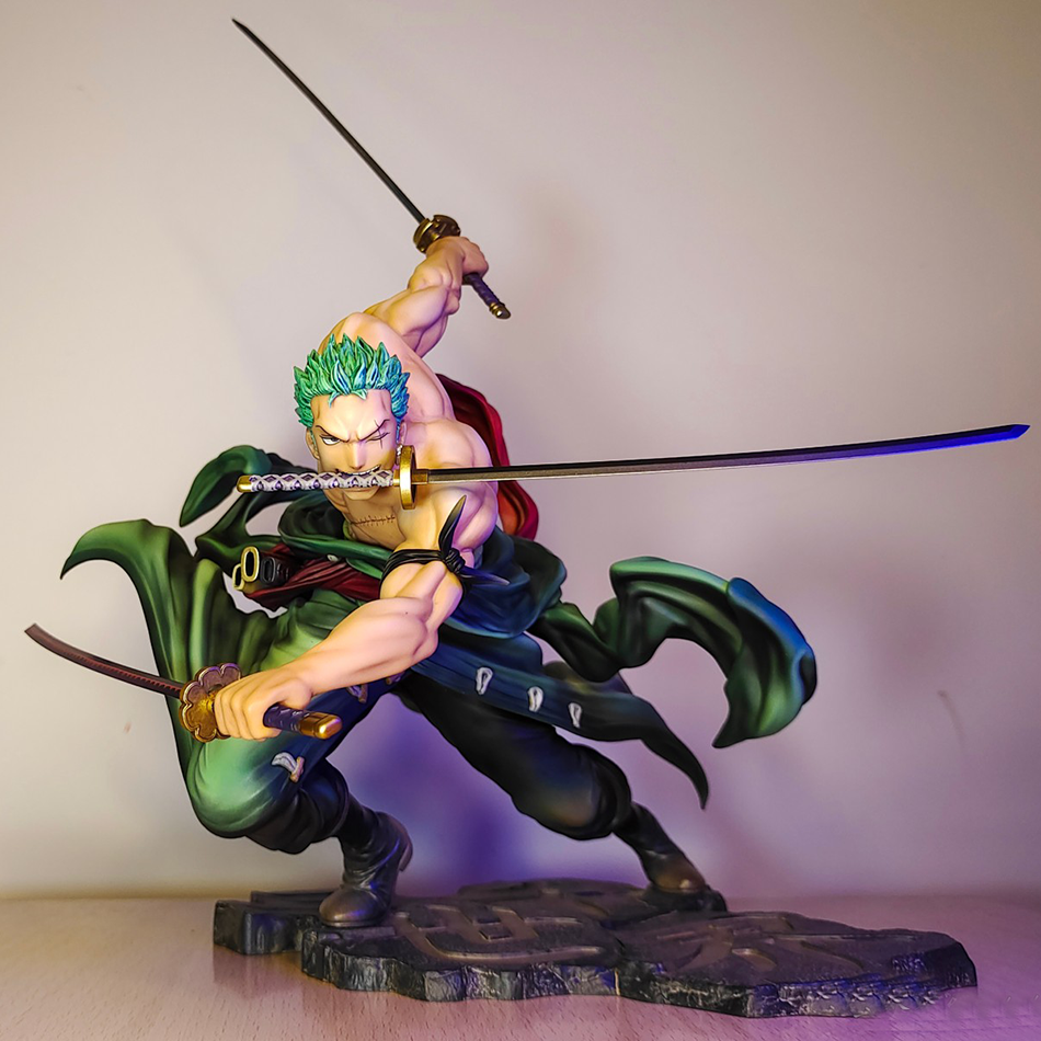 New 20cm One Piece Anime Figure GK Roronoa Zoro PVC Action Figure Collection Model Doll Toy  Decoration
