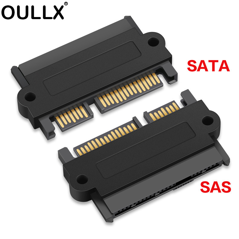 Professional SFF-8482 SAS To SATA Converter 180 Degree 90 Right Angle Adapter Converter Straight Head for Motherboard PC