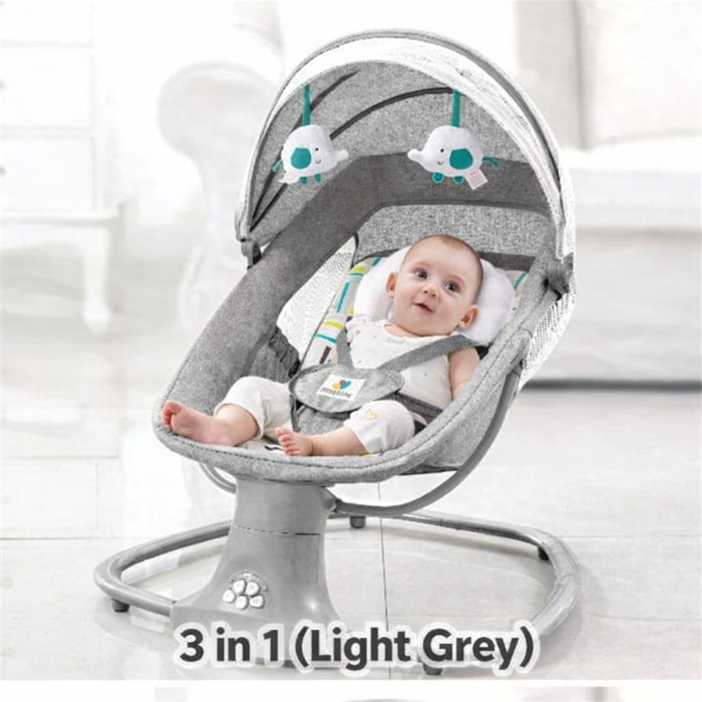 Electric Baby Cradle Bassinet Swing Seat with Bluetooth & Remote Control